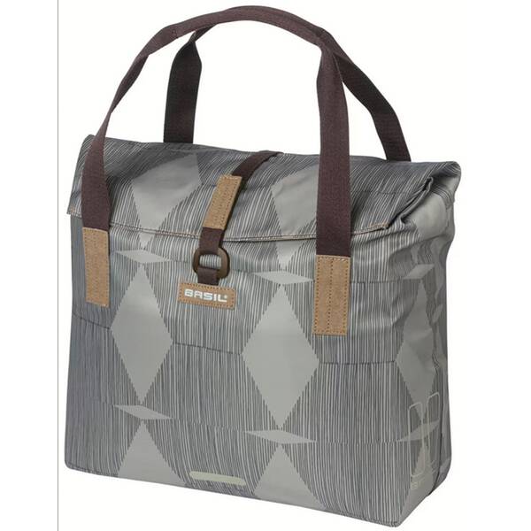 Thumbnail - BASIL Gepäckträger Fahrradtasche "Elegance", grau