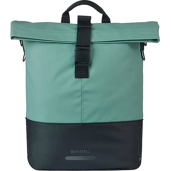 Thumbnail - BASIL Gepäckträger- Fahrradshopper "Cove MIK Hooks", silbergrün/schwarz