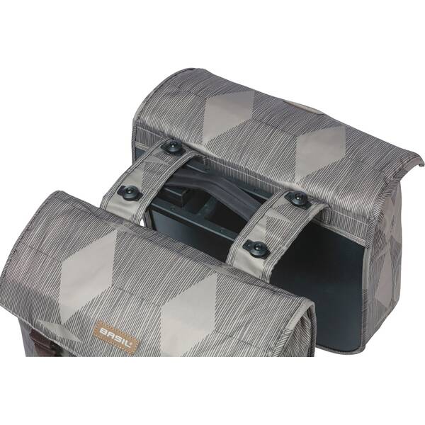 Thumbnail - BASIL Doppelpacktasche Elegance MIK 2.0, grau