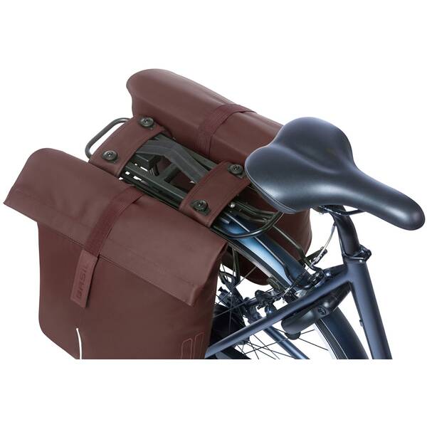 Thumbnail - BASIL Doppelpacktasche "City Double Pannier Bag MIK 2.0" , rostrot
