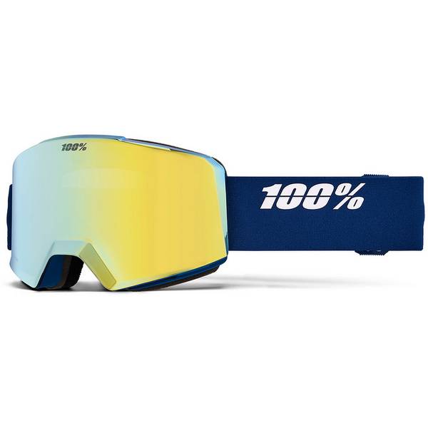 Thumbnail - 100PERCENT Skibrille Snow Goggle NORG Deep Teal - Mirror Yellow Gold Lens