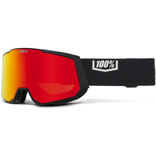 Thumbnail - 100PERCENT Skibrille Snow Goggle SNOWCRAFT XL HiPER, Black- Red ML Mirror