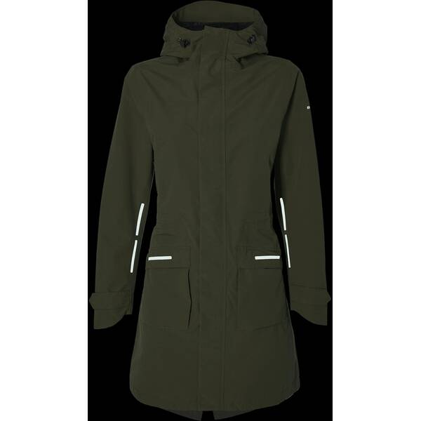 Thumbnail - BASIL Fahrrad Regenparka Mosse Damen olivgün