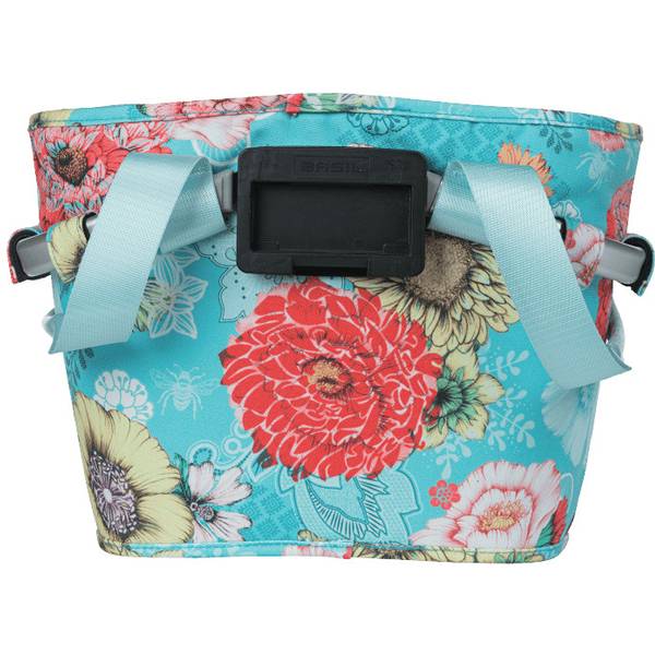 Thumbnail - BASIL Vorderradkorb Bloom Field blue Carry All