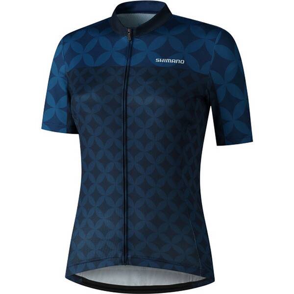 Thumbnail - SHIMANO W's MIZUKI Short Sleeve Jersey, Navy