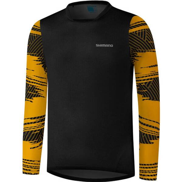 Thumbnail - SHIMANO MYOKO L.S. Long Sleeve Jersey, Mustard Yellow