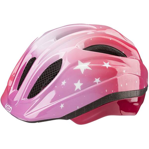 Thumbnail - KED Kinderhelm MEGGY II TREND Stars, Soft Pink Glossy