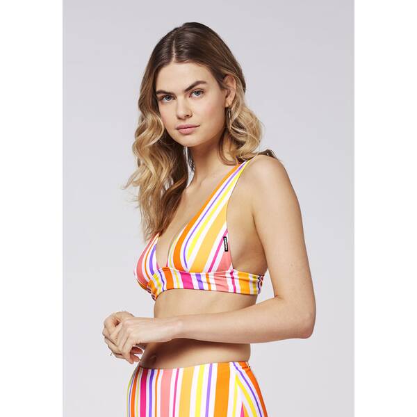 Thumbnail - CHIEMSEE Bikini-Oberteil mit Muster und rückseitigen Double-Straps