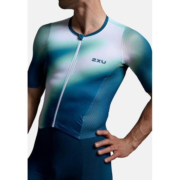Thumbnail - 2XU Triathonanzug Aero Hex Sleeved Trisuit
