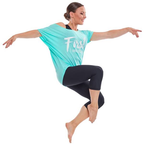 Thumbnail - WINSHAPE Damen Kurzarmshirt Ultra Light mit Glitzer-Aufdruck MCT002