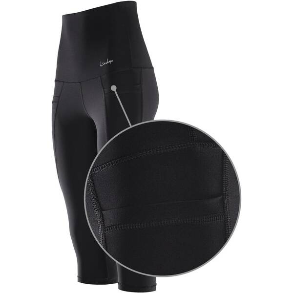 Thumbnail - WINSHAPE Damen Functional Power Shape High Waist 3/4-Tights mit drei Taschen HWL214