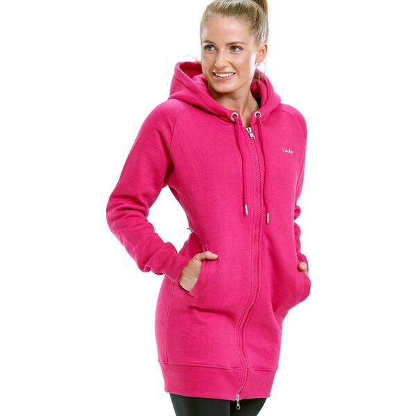 Thumbnail - WINSHAPE Damen Lange, kuschelige Hoodie-Jacke mit 2-Wege-Zipper J006