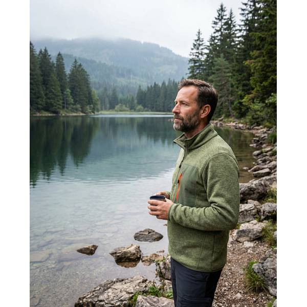 Thumbnail - JEFF GREEN 1/4 Zip Strickfleecepullover Aapo 1/4 Zip Strickfleecepullover Aapo