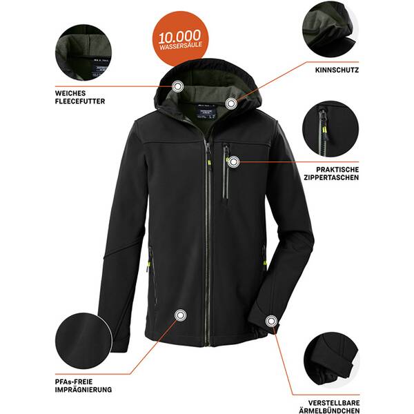 Thumbnail - KILLTEC killtec Jungen Kinder Funktionsjacke Softshelljacke