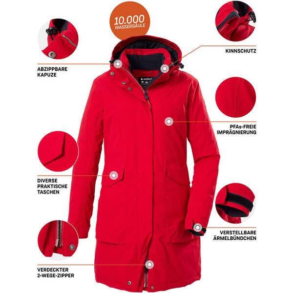 Thumbnail - KILLTEC killtec Damen Mantel Funktionsparka