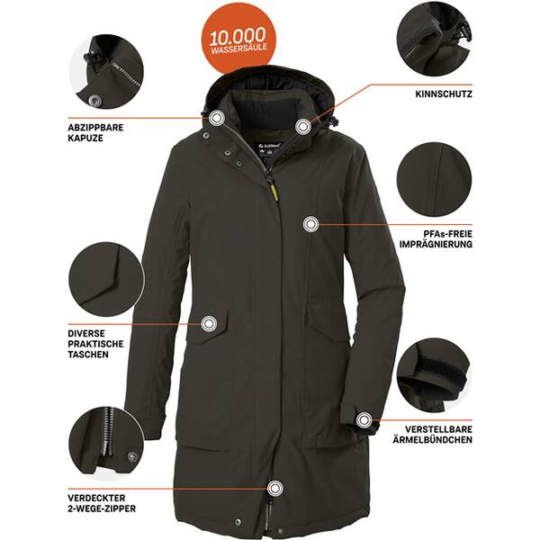 Thumbnail - KILLTEC killtec Damen Mantel Funktionsparka