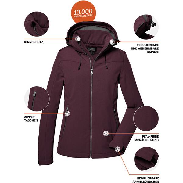Thumbnail - KILLTEC killtec Damen Funktionsjacke Softshelljacke