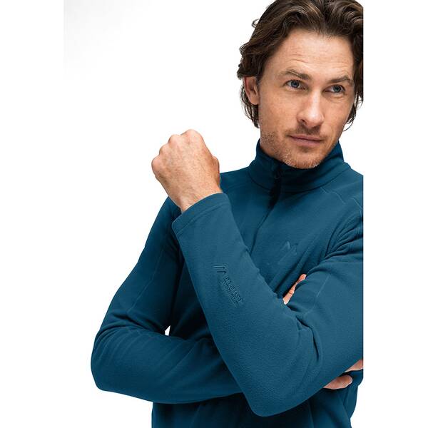 Thumbnail - MAIER SPORTS Maier Sports Herren Rollkragen m.RV lg.Arm He/Uni Dennis