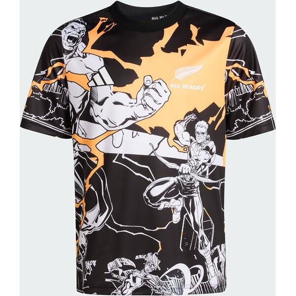 Thumbnail - ADIDAS ALL BLACKS MARVEL CAPTAINS RUN JERSEY KIDS