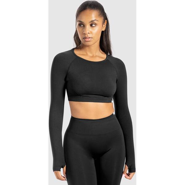 Thumbnail - SMILODOX Crop Longsleeve Linnea