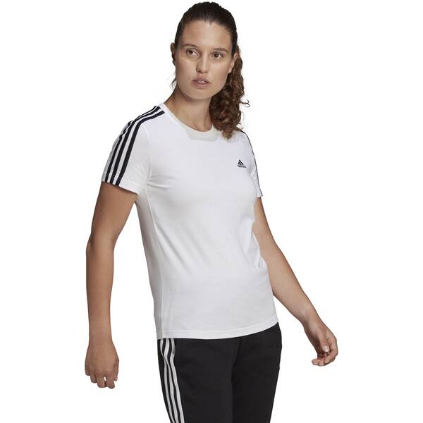 Thumbnail - ADIDAS Damen Shirt LOUNGEWEAR Essentials Slim 3-Streifen