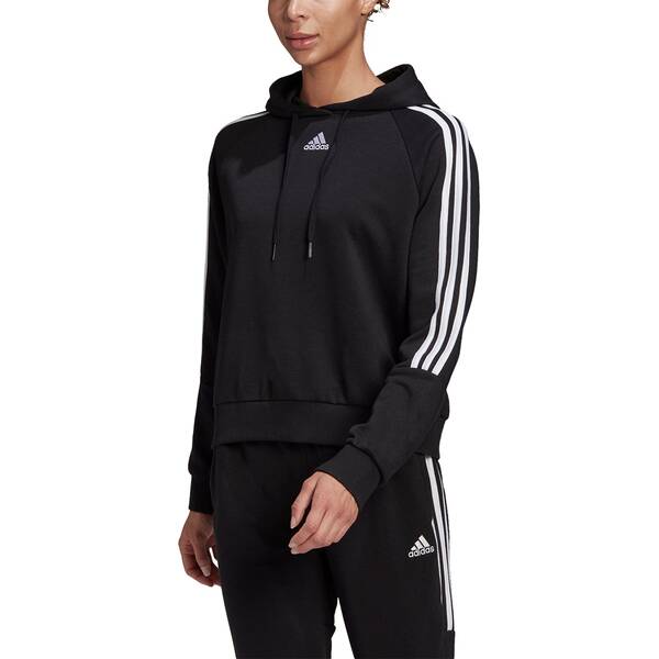 Thumbnail - ADIDAS Damen Essentials Loose-Cut 3-Stripes Cropped Hoodie