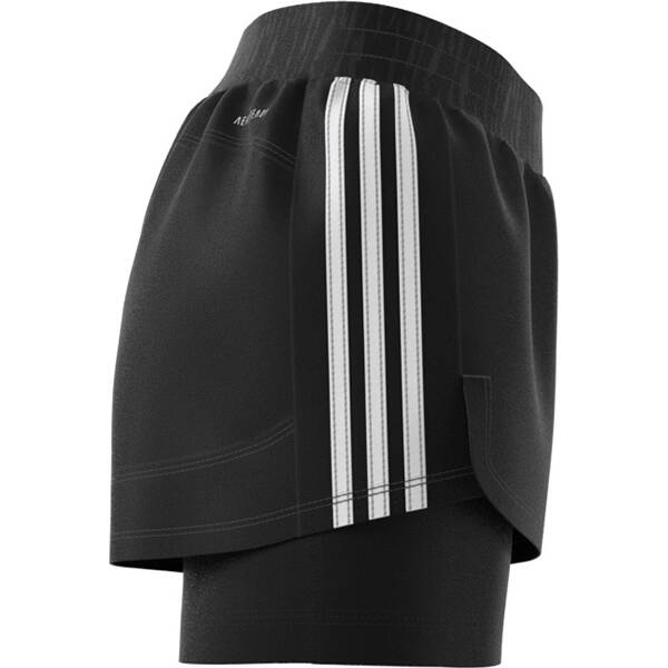 Thumbnail - ADIDAS Damen Shorts Pacer 3-Streifen Woven Two-in-One