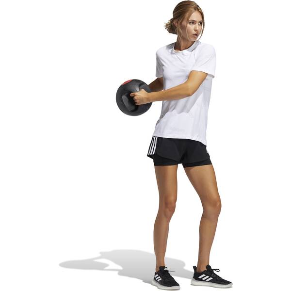 Thumbnail - ADIDAS Damen Shorts Pacer 3-Streifen Woven Two-in-One