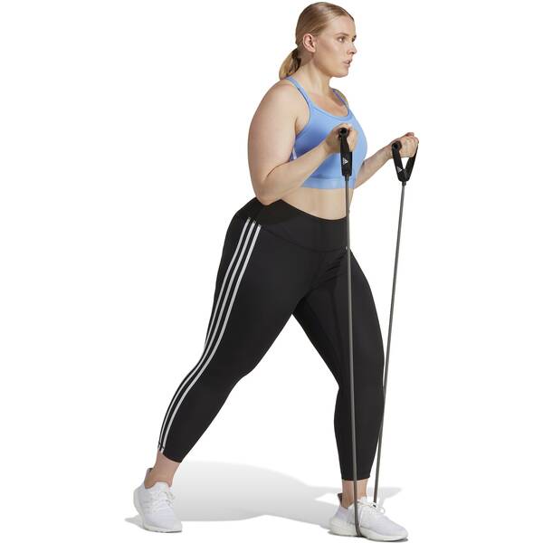Thumbnail - ADIDAS Damen Tight Train Essentials 3-Streifen High-Waisted Große Größen