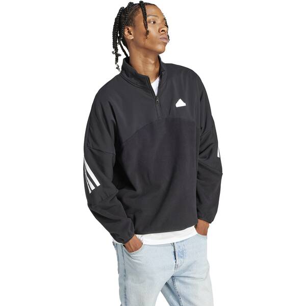 Thumbnail - ADIDAS Herren Sweatshirt Future Icons 3-Streifen 1/4-Zip