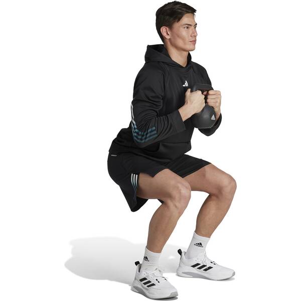 Thumbnail - ADIDAS Herren Kapuzensweat Train Icons 3-Streifen Training