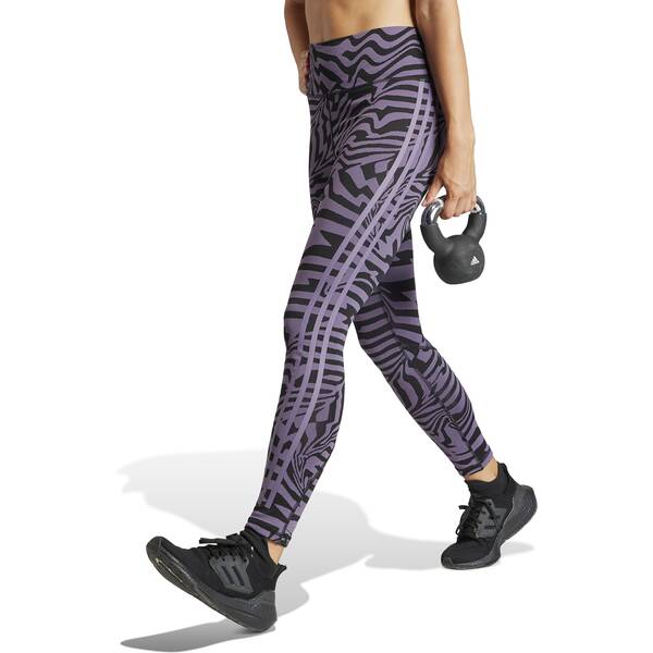 Thumbnail - ADIDAS Damen Tight Optime TrainIcons Jacquard 3-Streifen