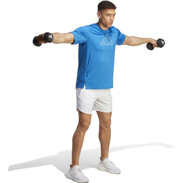 Thumbnail - ADIDAS Herren Shirt Train Icons Big Logo Training