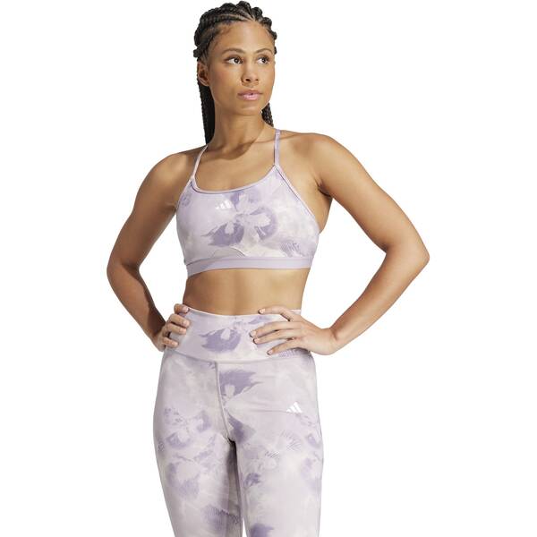 Thumbnail - ADIDAS Damen BH Aeroreact Training Essentials Light Support Tie-Dye Flower-Print