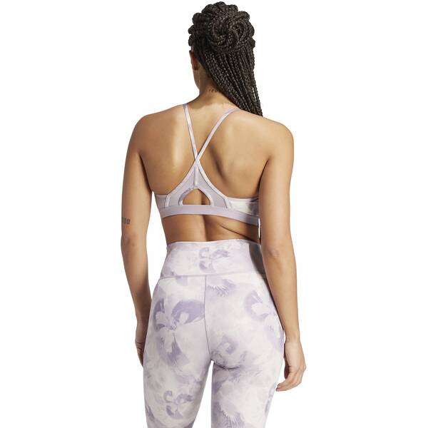 Thumbnail - ADIDAS Damen BH Aeroreact Training Essentials Light Support Tie-Dye Flower-Print
