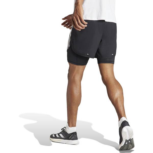 Thumbnail - ADIDAS Herren Shorts Own the Run 3-Streifen 2-in-1