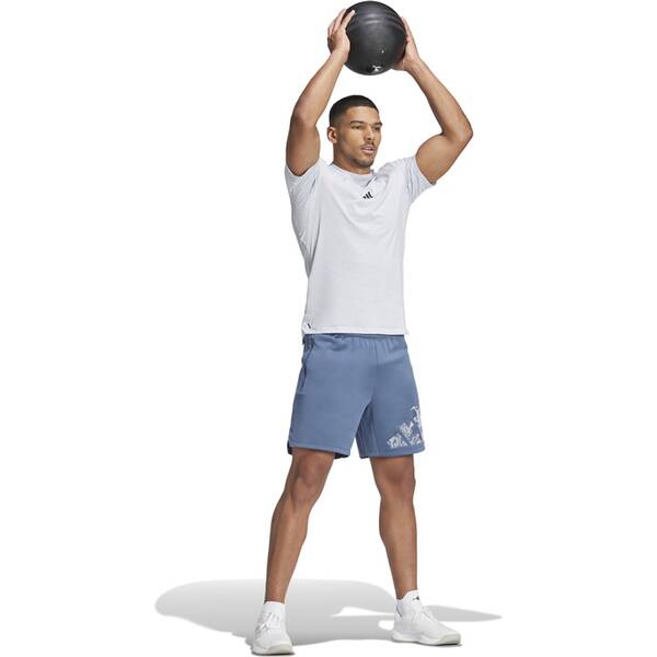 Thumbnail - ADIDAS Herren Shorts Workout Logo Knit (Länge 7 Zoll)