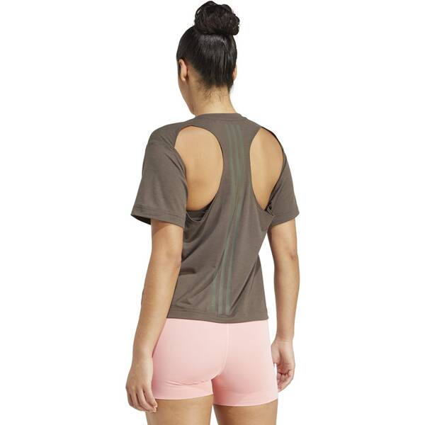 Thumbnail - ADIDAS Damen Shirt Power Back-Cutout 3-Streifen