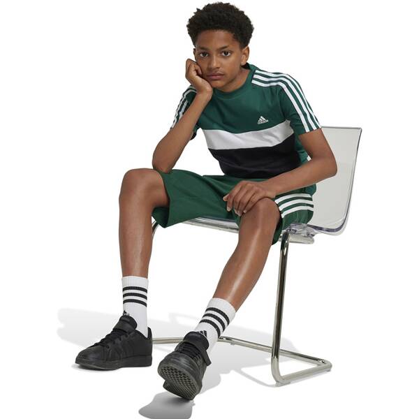 Thumbnail - ADIDAS Kinder Shirt Tiberio 3-Streifen Colorblock Cotton Kids