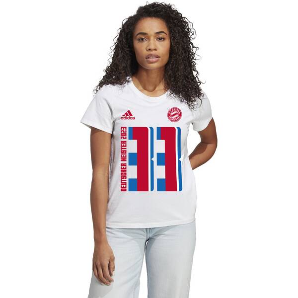 Thumbnail - ADIDAS Damen Fanshirt FC Bayern München Meister