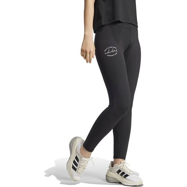 Thumbnail - ADIDAS Damen Tight Signature Graphic Print High-Waisted