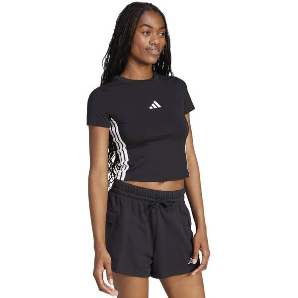 Thumbnail - ADIDAS Damen Shirt Essentials 3-Streifen Slim Baby