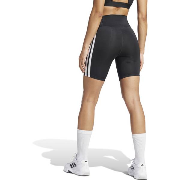 Thumbnail - ADIDAS Damen Tight Optime Essentials 3-Streifen kurze (Länge 5 Zoll)