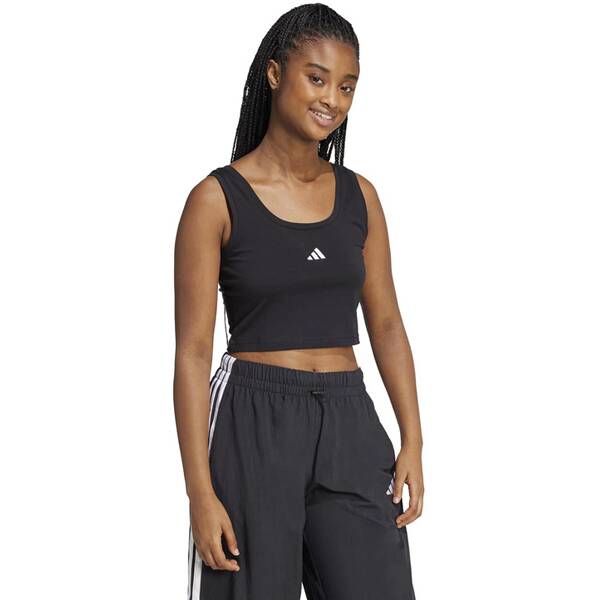 Thumbnail - ADIDAS Damen Top Essentials Small Logo Cotton Lifestyle