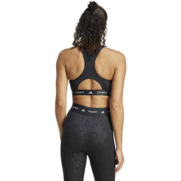 Thumbnail - ADIDAS Damen BH TECHFIT Medium-Support High-Neck Print