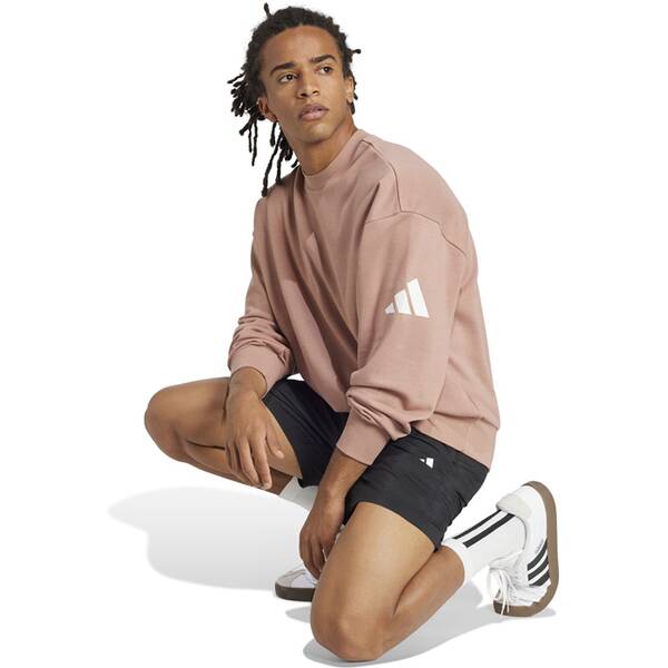 Thumbnail - ADIDAS Herren Sweatshirt Essentials Loose Fit 3 Bar Logo