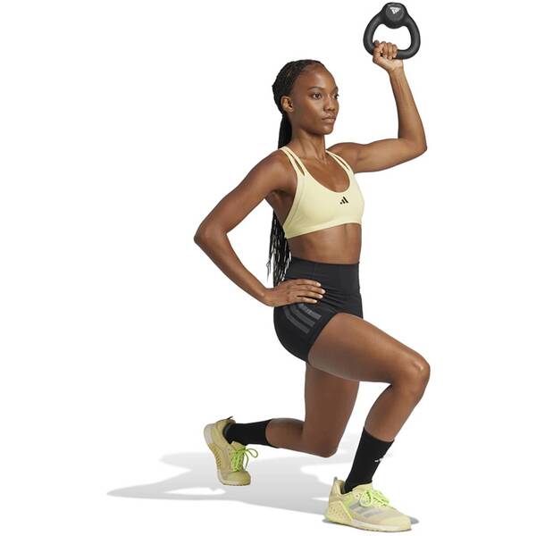 Thumbnail - ADIDAS Damen Tight Optime 3-Streifen kurze (Länge 5 Zoll)