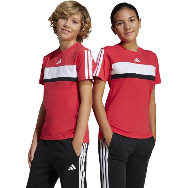 Thumbnail - ADIDAS Kinder Shirt Seasonal Essentials Tiberio 3-Streifen Kids