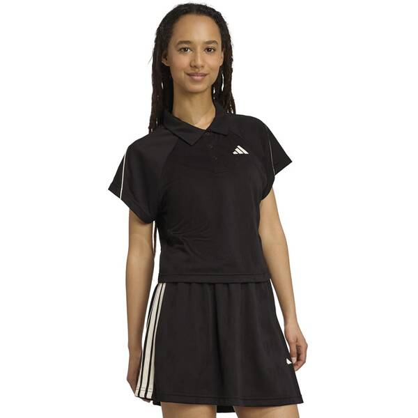 Thumbnail - ADIDAS Damen Shirt Stadium 3-Streifen Tennis inspiriertes Jacquard