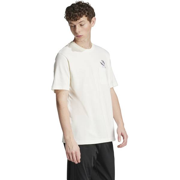 Thumbnail - ADIDAS Herren Shirt Lounge Slides Graphic Pocket